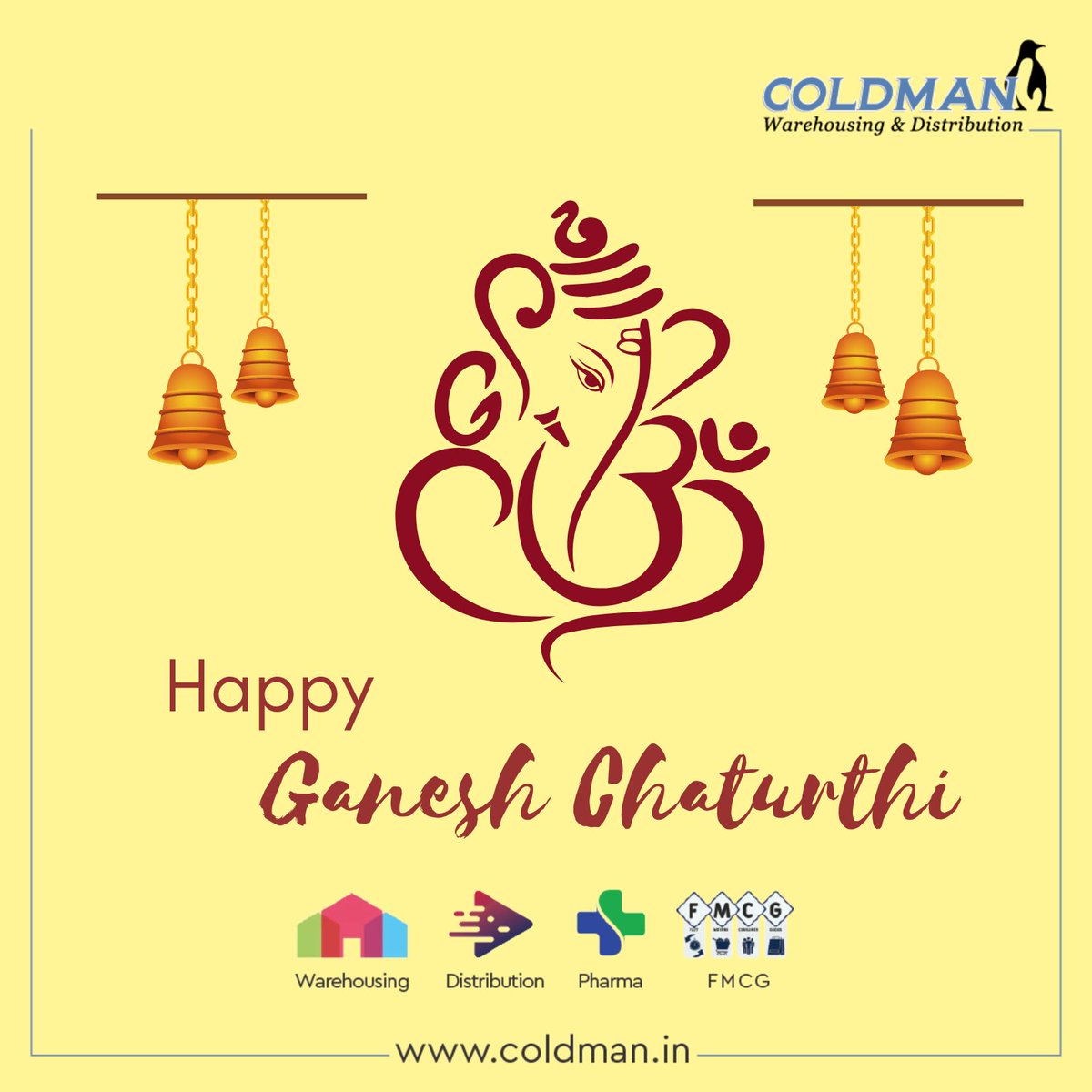 info_coldman's tweet image. Ganpati Bappa Moraya!!!

May the grace and blessings of Lord Ganesha keep enlightening your lives and bless you always. 

Happy Ganesh Chaturthi to everyone on behalf of team Coldman. 

For more Details:
coldman.in

#GaneshChaturthi #coldman #ColdmanLogistics #pharma