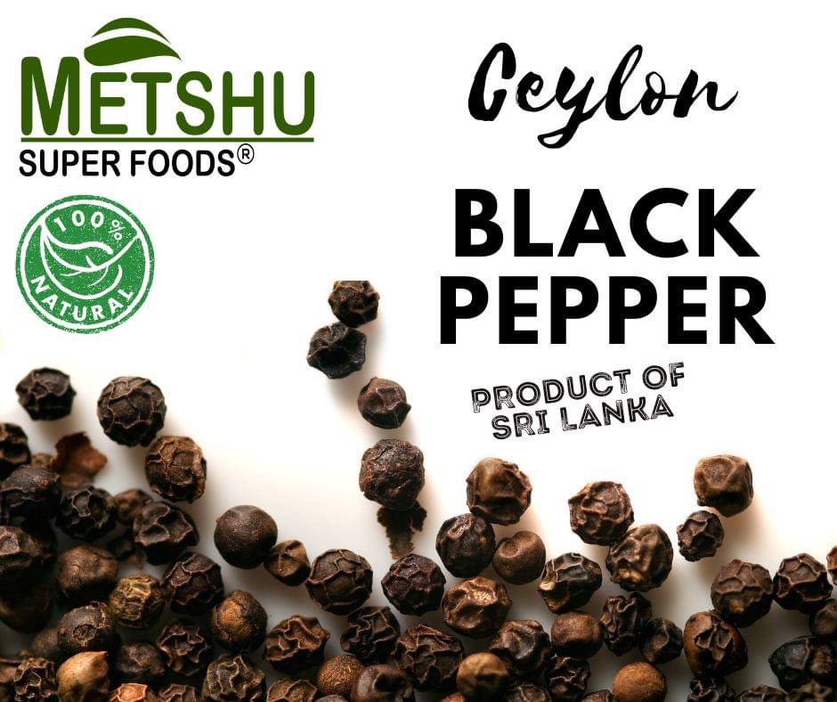 Organic Ceylon Black Pepper -The Sri Lankan Black Pepper in grain is one of the best peppers in the world #Metshu #blackpepper #spices #srilankanspices