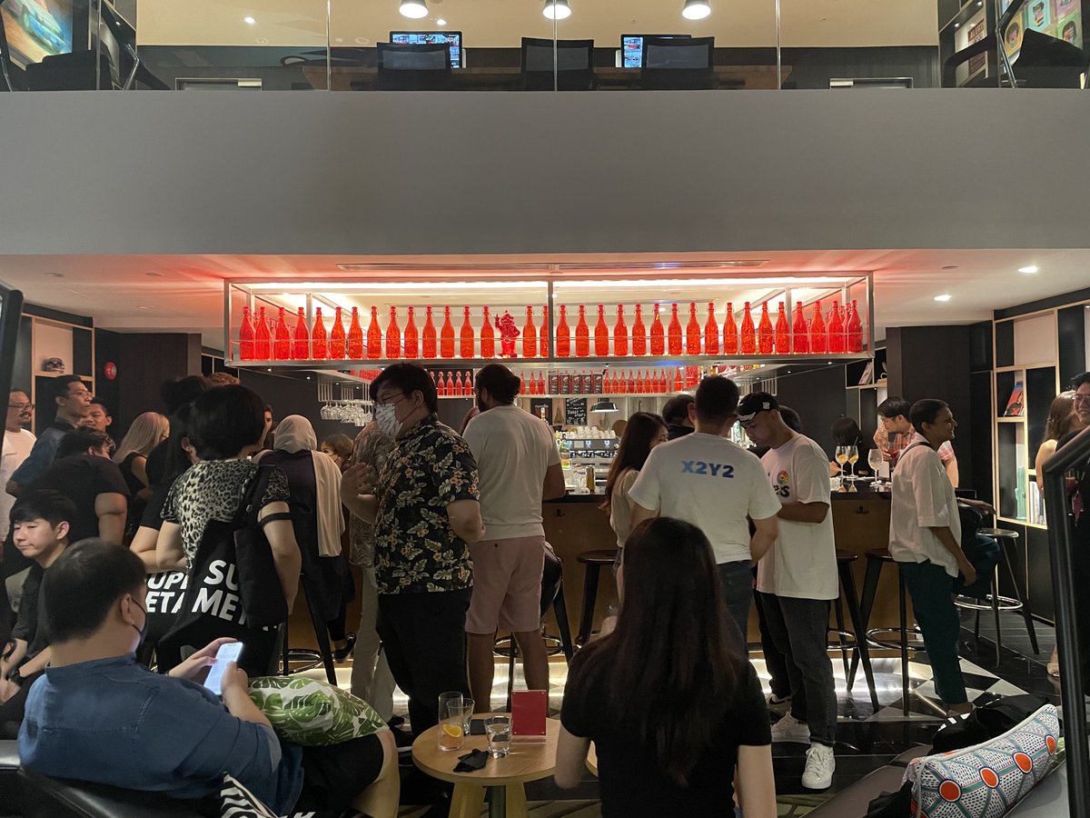 supermetaplus_'s tweet photo. We had an amazing time hanging out with all of you at our After Hours Party. Shout out to @redrexapp for sponsoring, @citizenM for the venue and all our supporting partners for making this possible.

Hope ya'll had a good rest after @M1ntedAsia!

Until next time. 🥳 https://t.co/MezGWLpP44