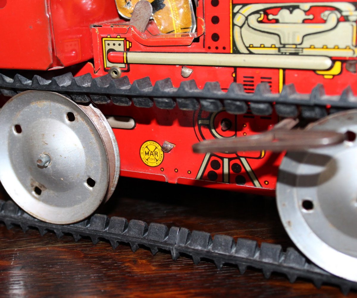 DongfangLi7's tweet photo. 1940s Marx 6 Wheel Tractor Wind Up Truck w/ Reverse Tin Litho Toy
 #Reverse #WheelTractor #WindUp #TruckW #marx #tin #litho #toy #MarbleValleyVintage #EtsyEmail

👉https://t.co/CGIyCgpn9B https://t.co/cYfN2W4Smy