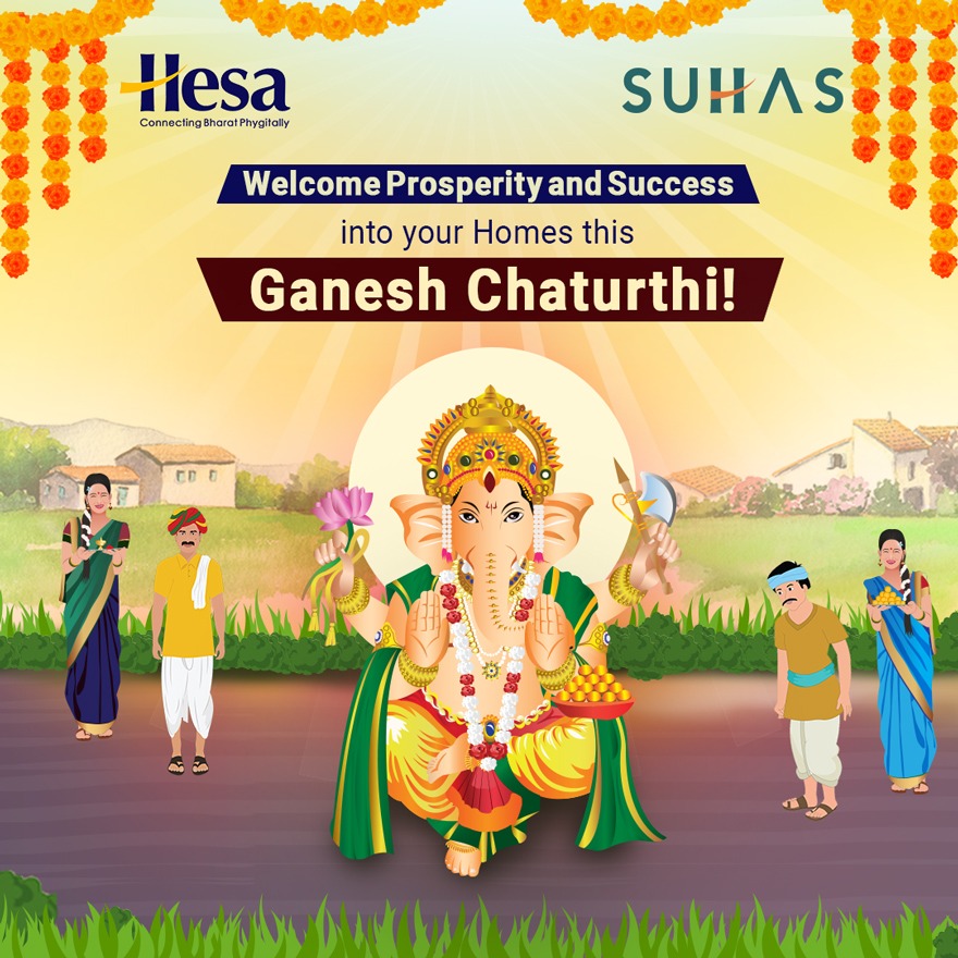 MyHesaApp's tweet photo. Lord Ganesha is our Vignaharta, our protector, and our mentor. May he remove all the obstacles in your life and bless you with prosperity, success, and new opportunities for growth. Happy Ganesh Chaturthi! #ganpatibappamorya #ganeshchaturthi #HESA #HESAATHI #SuperAppforBharat https://t.co/twrfdPH8Di