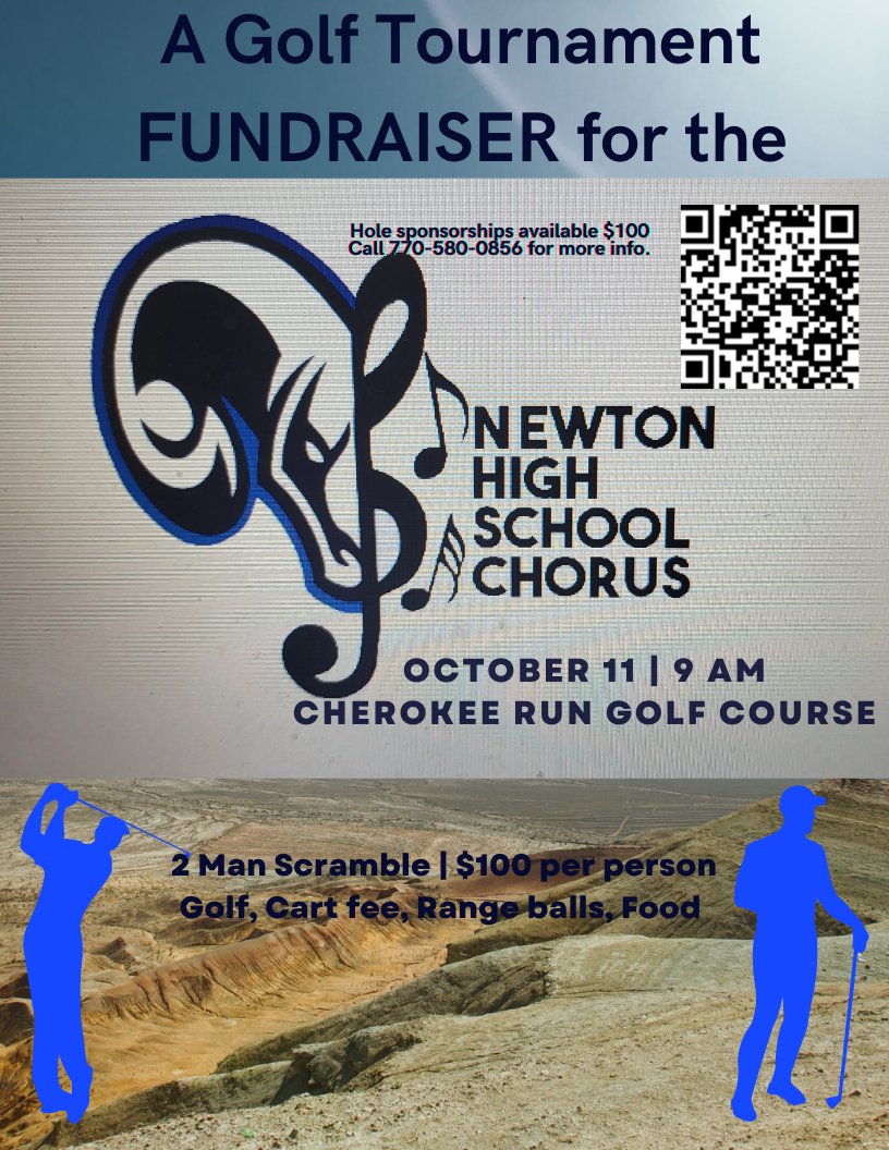 nhsramtones's tweet photo. Get your 2 man team together and support the NHS chorus. Use the QR code to register, sponsor a hole, or just donate to the chorus https://t.co/bRZOjuWxJB