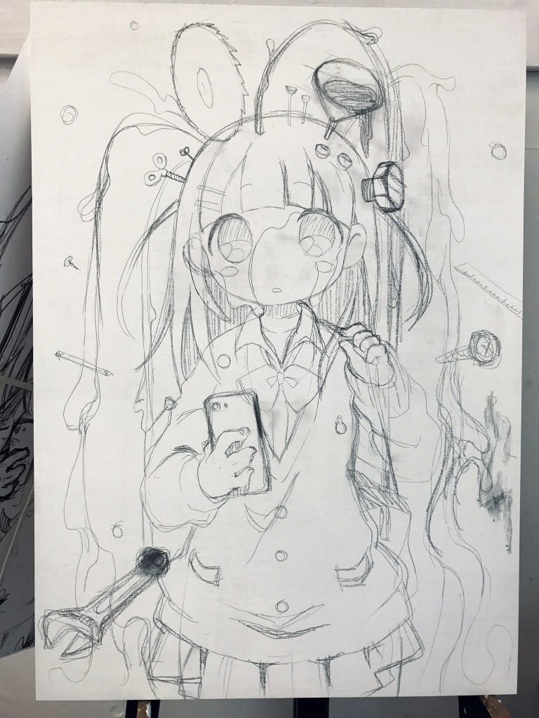 「描き途中のやつ 」|まみむ🎇ハナビちゃんは遅れがち連載中のイラスト