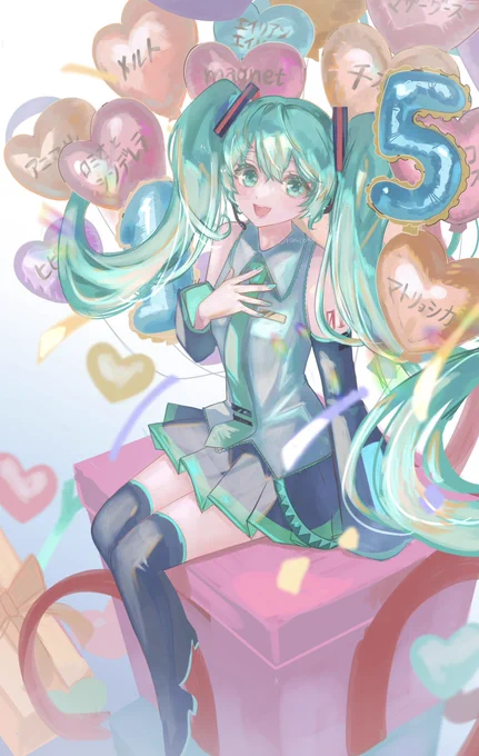 お誕生日おめでとう! たくさんの歌をありがとう  #初音ミク誕生祭2022 #初音ミク