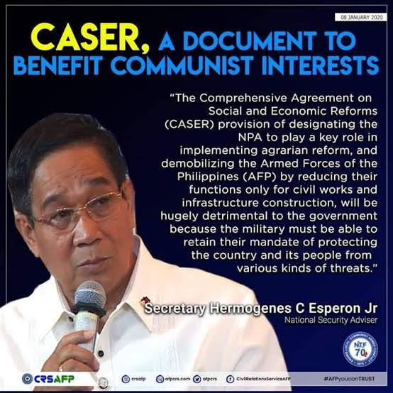 AlfredoGenom's tweet photo. She wears the AFP uniform as a reservist, but she pushes for CPP-NPA's Comprehensive Agreement on Social Economic Reforms (CASER), which has a provision on demobilizing the AFP.

@loren_legarda, you bring shame to your uniform. Congratulations for exposing yourself this early. https://t.co/ya0iPldILM