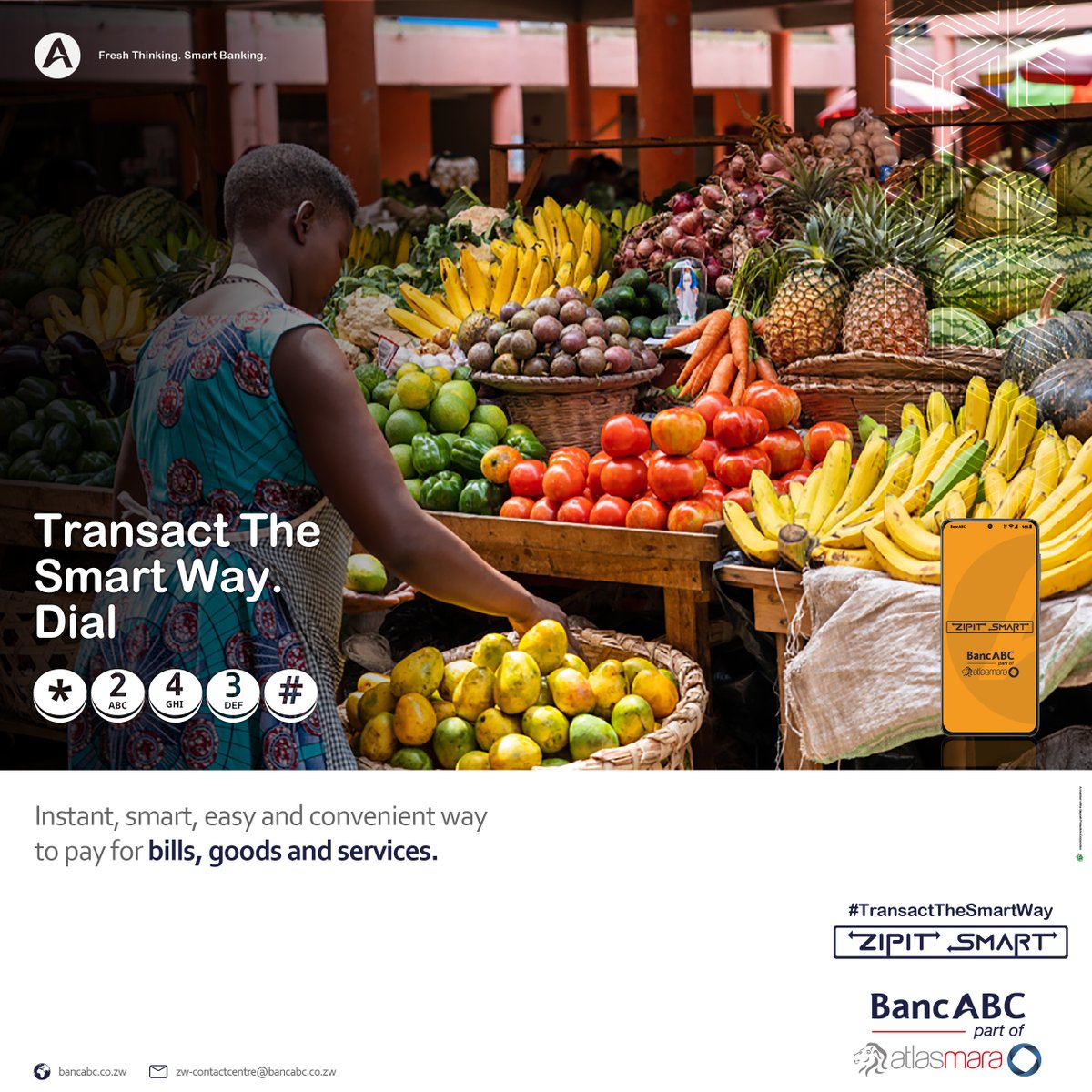 BancabcZW's tweet photo. Introducing a bill payment solution π‘ that allows any account holder from a ZIPIT Smart enabled bank π¦ to enjoy the convenience of making payments π΅ directly to a @BancabcZW ZIPIT Smart Merchant. π
#ZipitSmartπ±
#FreshThinking π #SmartBanking π¦ https://t.co/1d6EfVD4Et
