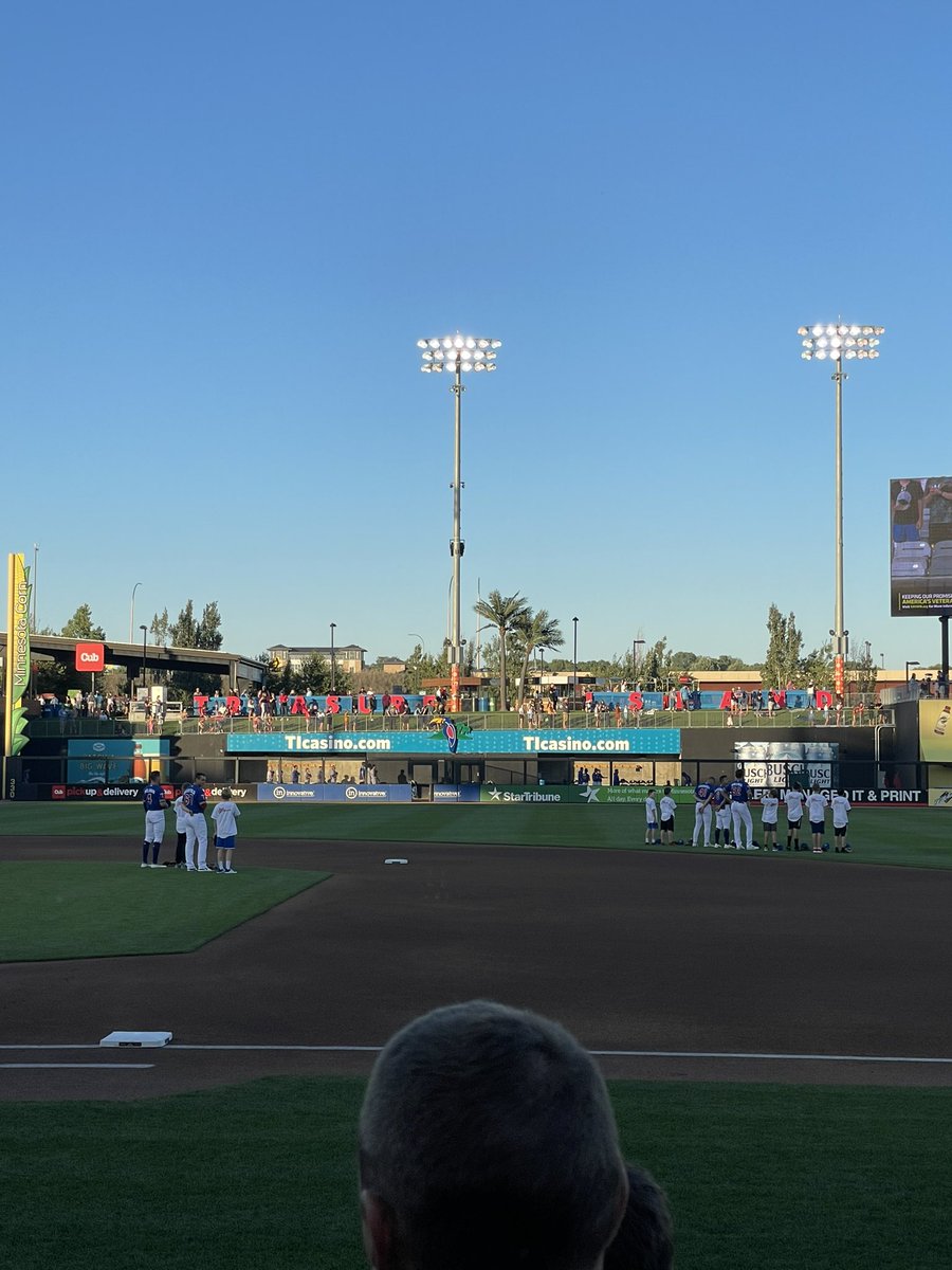 What an amazing experience for the Woodbury 11AA baseball team! Thank you <a href="/StPaulSaints/">St. Paul Saints</a> for a night these boys will remember! <a href="/RoyalsWoodbury/">Woodbury Royals Traveling Baseball</a>