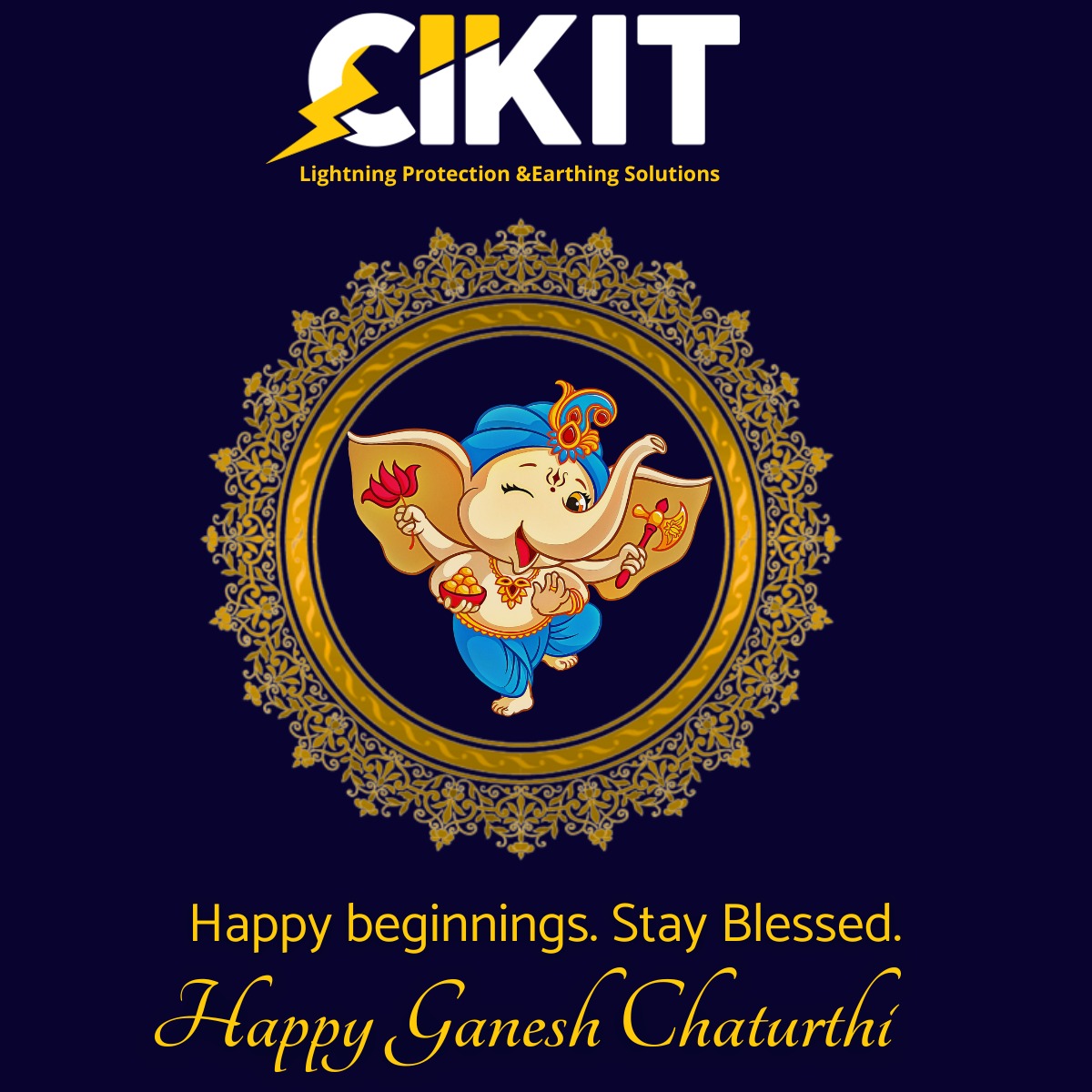 CIKITElectrical's tweet image. 💥⚡Happy Ganesh Chaturthi🎉🎊