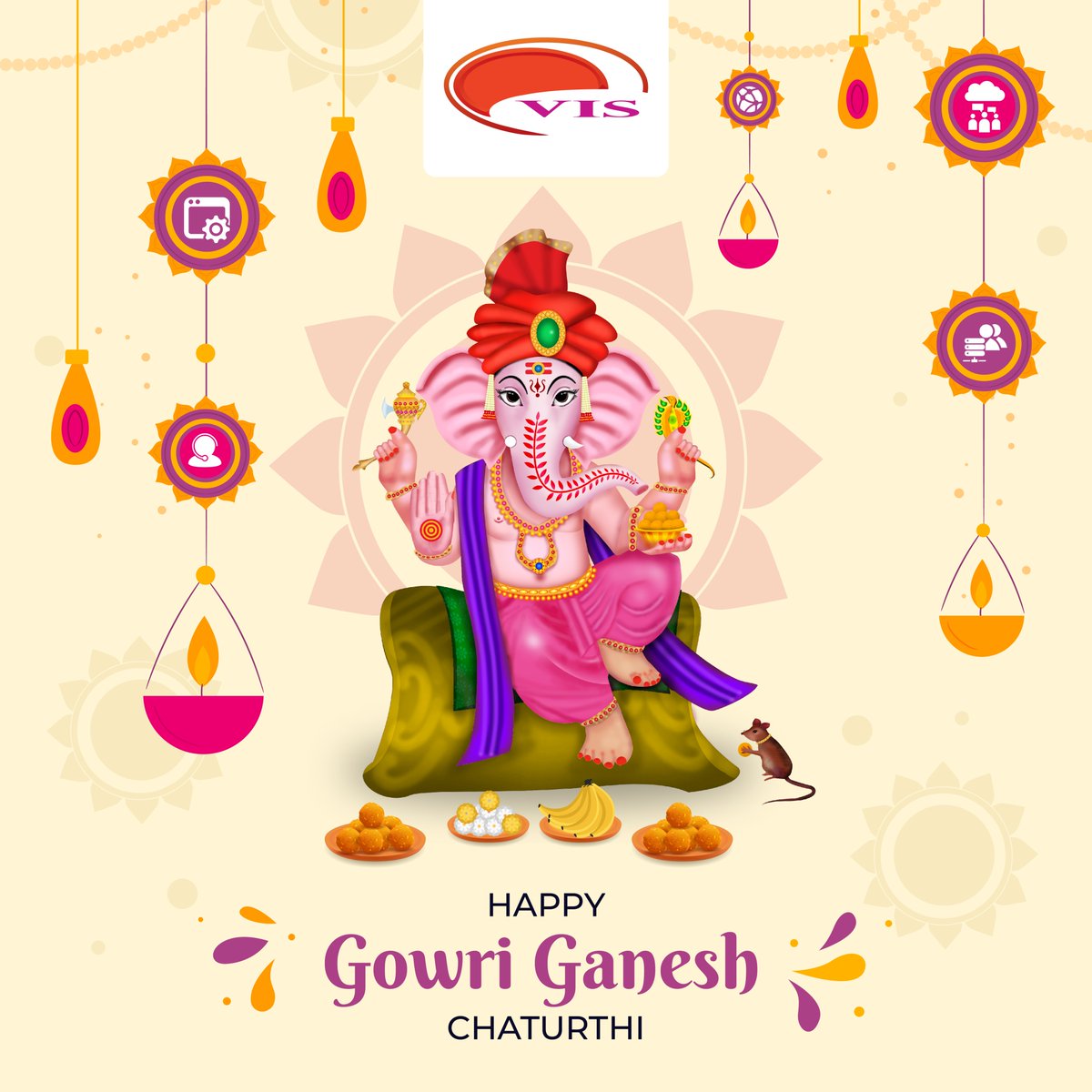 VISNETWORKS's tweet photo. Happy Ganesh Chaturthi! May Lord Ganesh bless all with good fortune, wisdom and remove all obstacles. #ganeshchaturthi2022 #visnetworks #CCaaS #unifiedcommunications #automation #softwaresolutions https://t.co/CrOVCEKSVg
