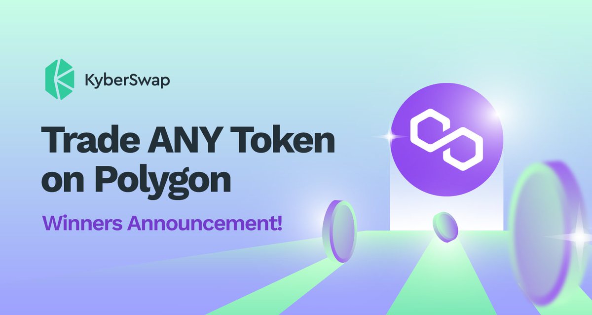 🥳 Congratulations to 500 LUCKY winners from our #KyberSwap x <a href="/0xPolygon/">Polygon | POL</a> Trading Contest!

🤞Check our leaderboard &amp; search for your wallet address in the Lucky Winners tab to see if you’re 1 of them!🍀

🏆Claim your rewards easily on #KyberSwap here: bit.ly/3AkTn3B