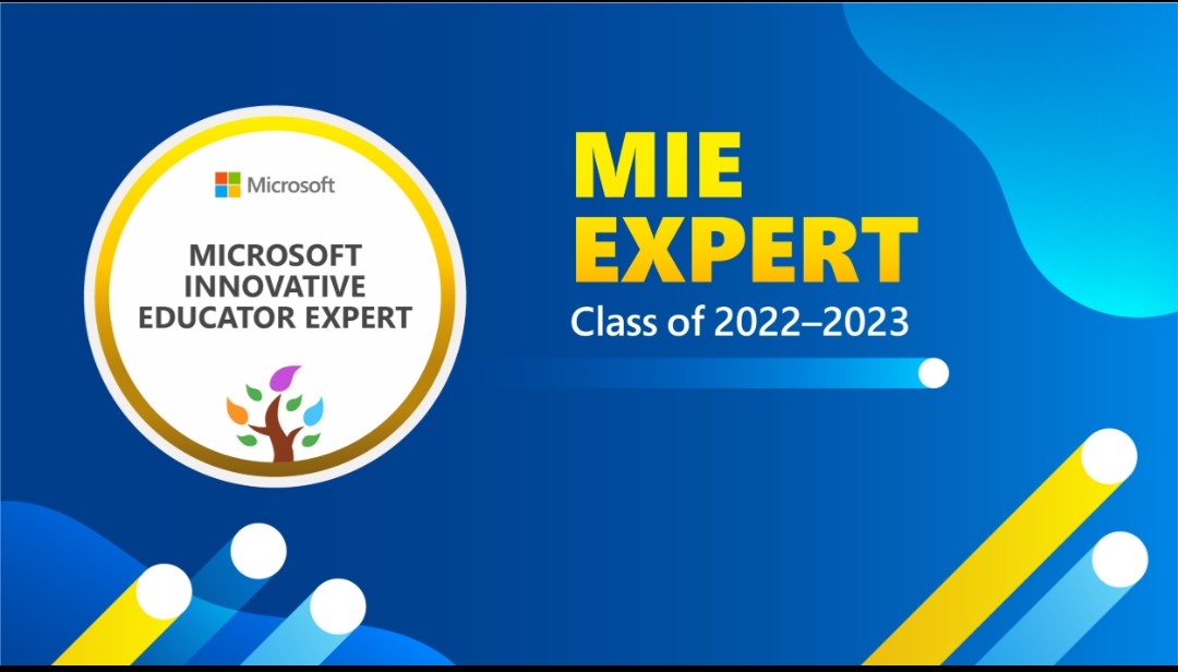 So excited to be selected as an MIE Expert for 2022-2023 #MicrosoftEdu #MIEExpert