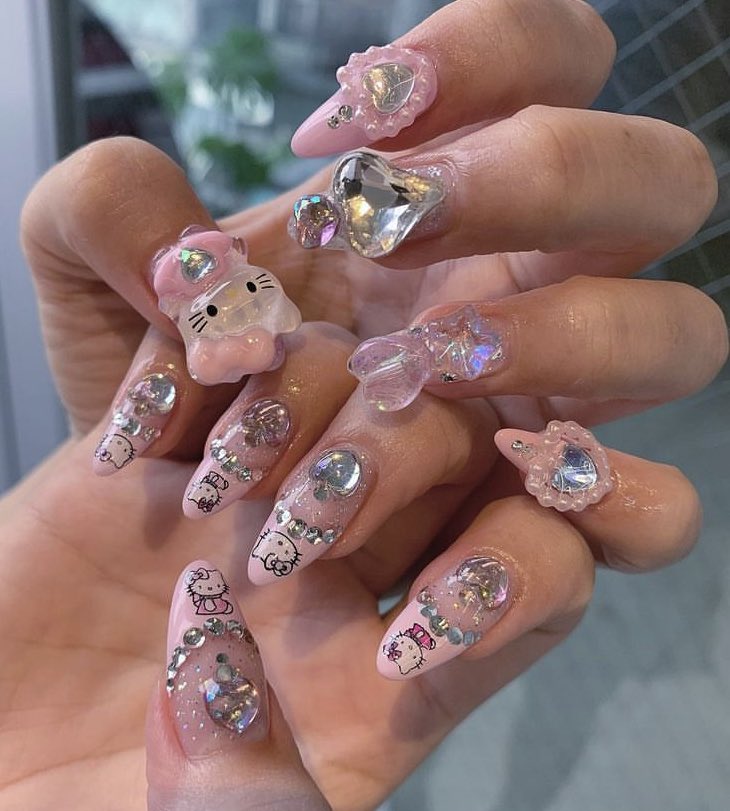 heartzjpg's tweet photo. hello kitty nails https://t.co/IBs2fvhVzZ