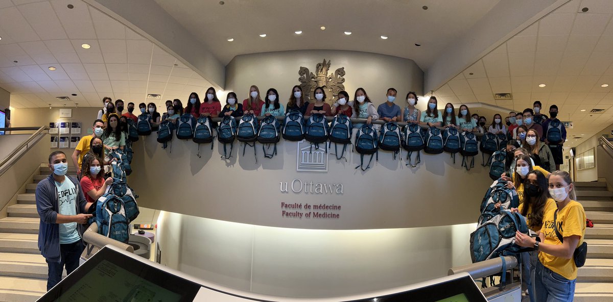 Rashi_Ramc's tweet photo. Humbled and thrilled to be starting this new journey @uOttawaMed! Huge thank you to @CMA_Docs and @OMSAofficial for a great welcome. Excited to see what the next 4 years have in store! 🩺 #mycmabackpack https://t.co/5mmKTxzJT9