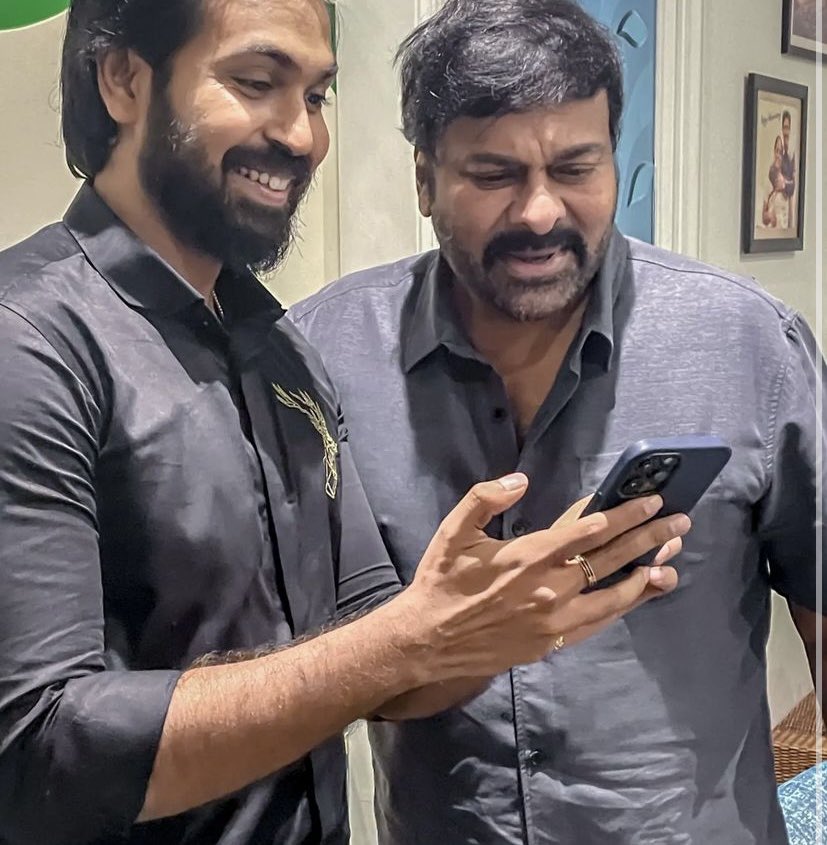 ActorMaanas's tweet photo. Dear @KChiruTweets garu,

I feel absolutely out of this world to have the fortune to meet my biggest inspiration to follow my passion. I have been your fan from a very young age. I remember imitating you which gave birth to my very passion. Me &amp; my family are very grateful ♥️ https://t.co/yTeRgb3UrE