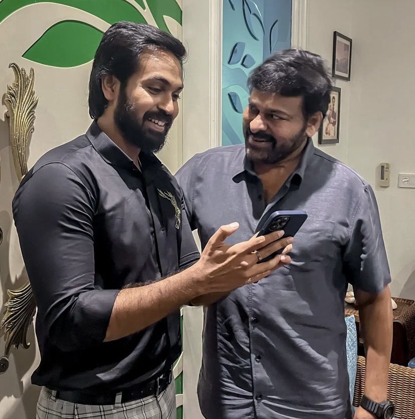 ActorMaanas's tweet photo. Dear @KChiruTweets garu,

I feel absolutely out of this world to have the fortune to meet my biggest inspiration to follow my passion. I have been your fan from a very young age. I remember imitating you which gave birth to my very passion. Me &amp; my family are very grateful ♥️ https://t.co/yTeRgb3UrE