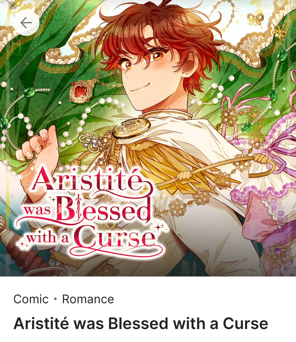 Aristite Was Blessed With A Curse 🍀 웹툰화 된 로판(여주판) 알리미 🍀 on Twitter: "[ 웹툰화 된 로판 544 - 저주가 저주가 아닌게 저주