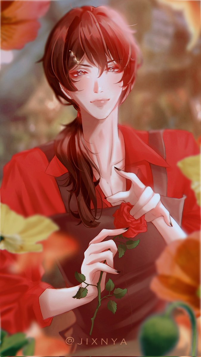 jixnya's tweet photo. [Florist Vox Akuma]
he's got a very juicy rose...🌹
#Akurylic https://t.co/RMtpujOJ8z