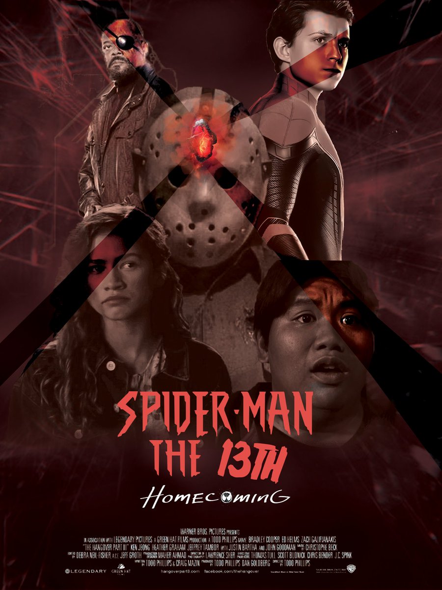 Tyartsanddesign's tweet image. "Spider-Man the 13th homecoming"
out on the 33rd of neveruary....lol
- But do you think a spiderman vs Jason horror/superhero movie would make a great horror movie?
Also, what would you name the movie? Comment below
#spiderman   #jason #fridaythe13th #design  #marvel  #tomholland