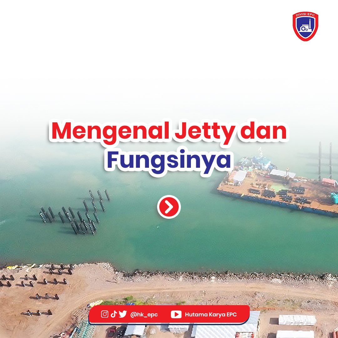 hk_epc's tweet photo. Jetty adalah salah satu proyek yang dikerjakan oleh Divisi EPC.

Saat ini, Divisi EPC juga sedang melakukan pekerjaan pembangunan jetty di beberapa proyek, lho!

Penasaran apa saja proyeknya? Tunggu postingan berikutnya ya, sobat EPC!

#BersamaKitaBangkitDanJaya https://t.co/F36cmnQMxV