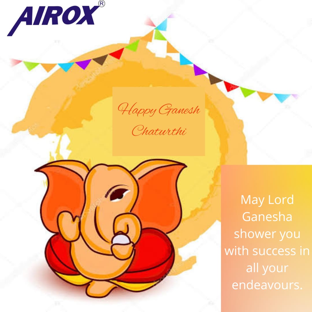 AiroxLtd's tweet photo. May the lord Vighna Vinayaka removes all obstacles and showers you with bounties. Airox wishes everyone Happy Ganesh Chaturthi. ✨
Visit us: https://t.co/k4yfE2vuIt
#airoxtechnologiespvtltd #oxygengenerator #makeyourownoxygenerator #happyganeshchaturthi #India https://t.co/uWULsHrcBN