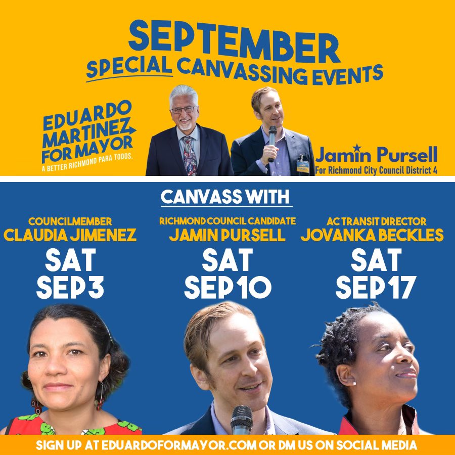 40 days til ballots are mailed out, so come canvass with us! Our progressive candidates win with people power, not corporate money 🚫💰