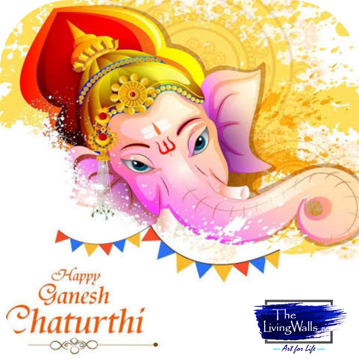 TheLivingWalls's tweet photo. Wishing you all a Very Happy Ganesh Chaturthi https://t.co/VGnay5wZK9