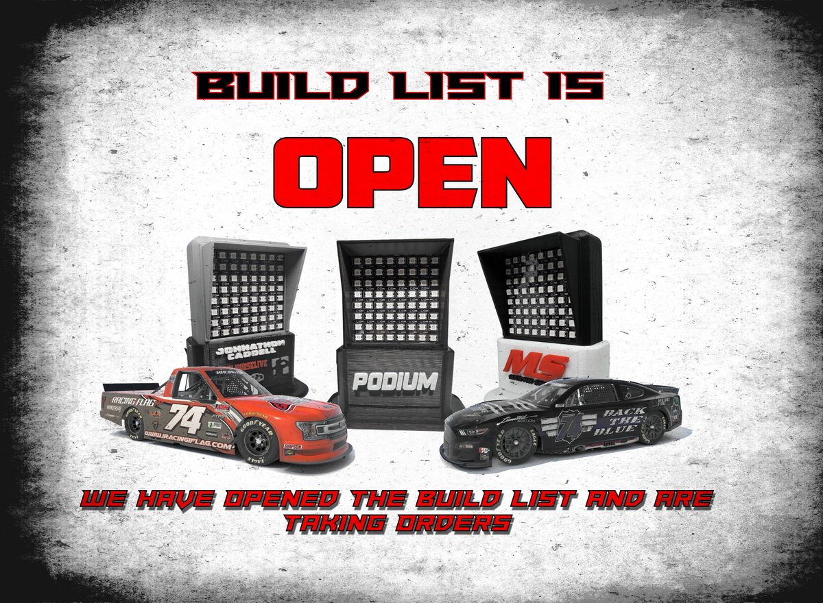 Our build list is open for our Visual Flag Systems and we are taking orders!

iracingiflag.com