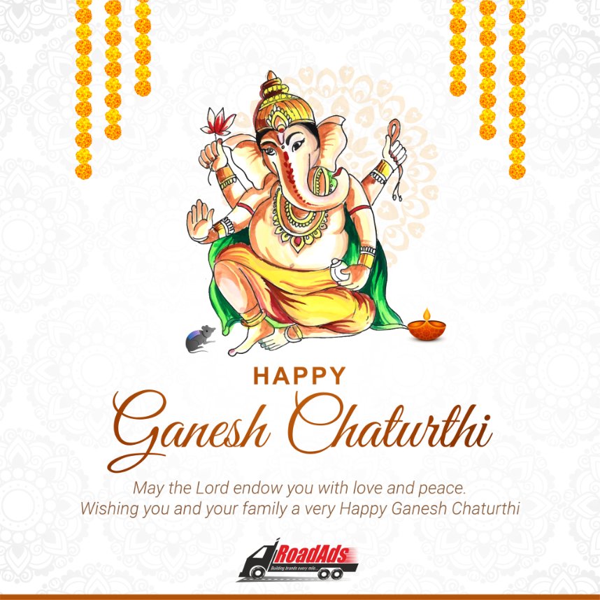 RoadAds_'s tweet photo. Happy Ganesh Chaturthi.🌸

#ganpatibappa #lordganesha #ganeshchaturthi #blessed https://t.co/cA85q1TH4Y