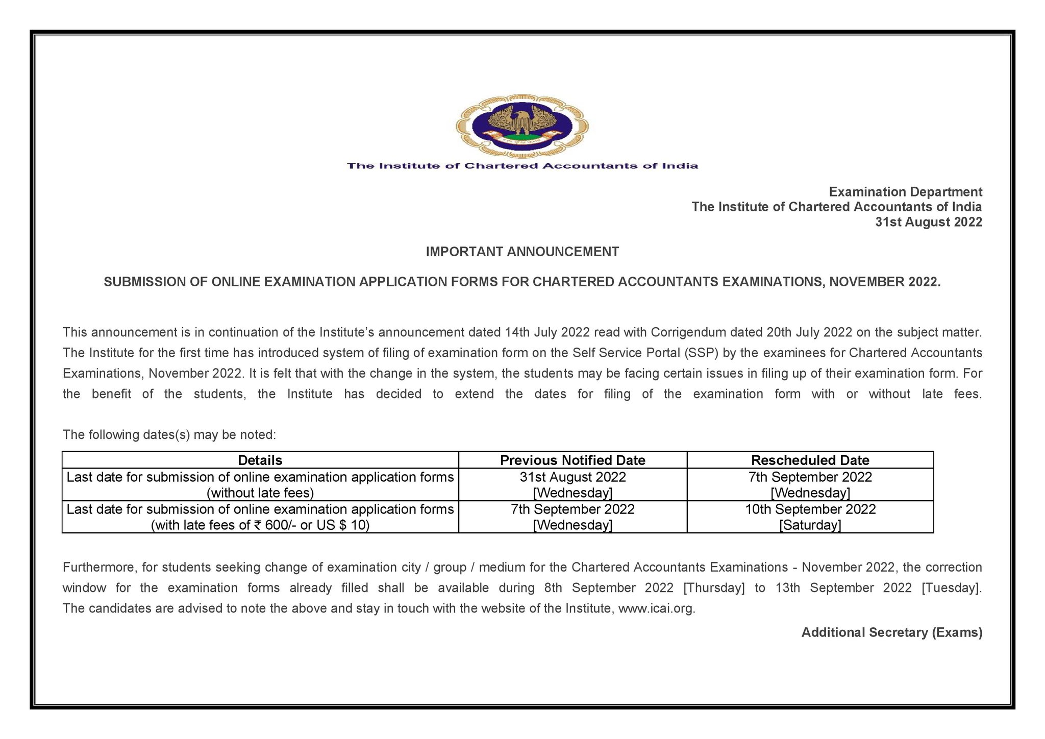 Institute of Chartered Accountants of India ICAI on Twitter Chartered Accountant Form