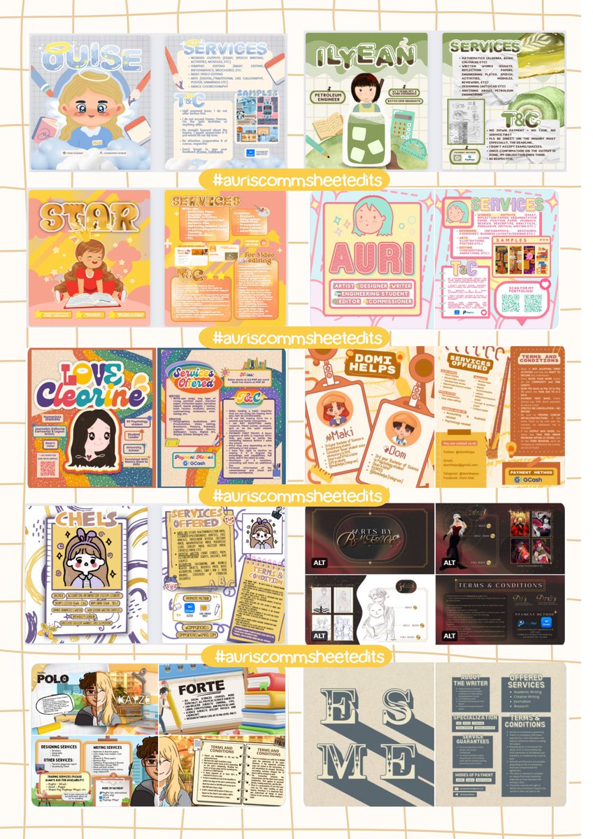 🪅 #auriscommsheetedits <3 from the 1st day since I accepted rebrand commissions till this day forward <3