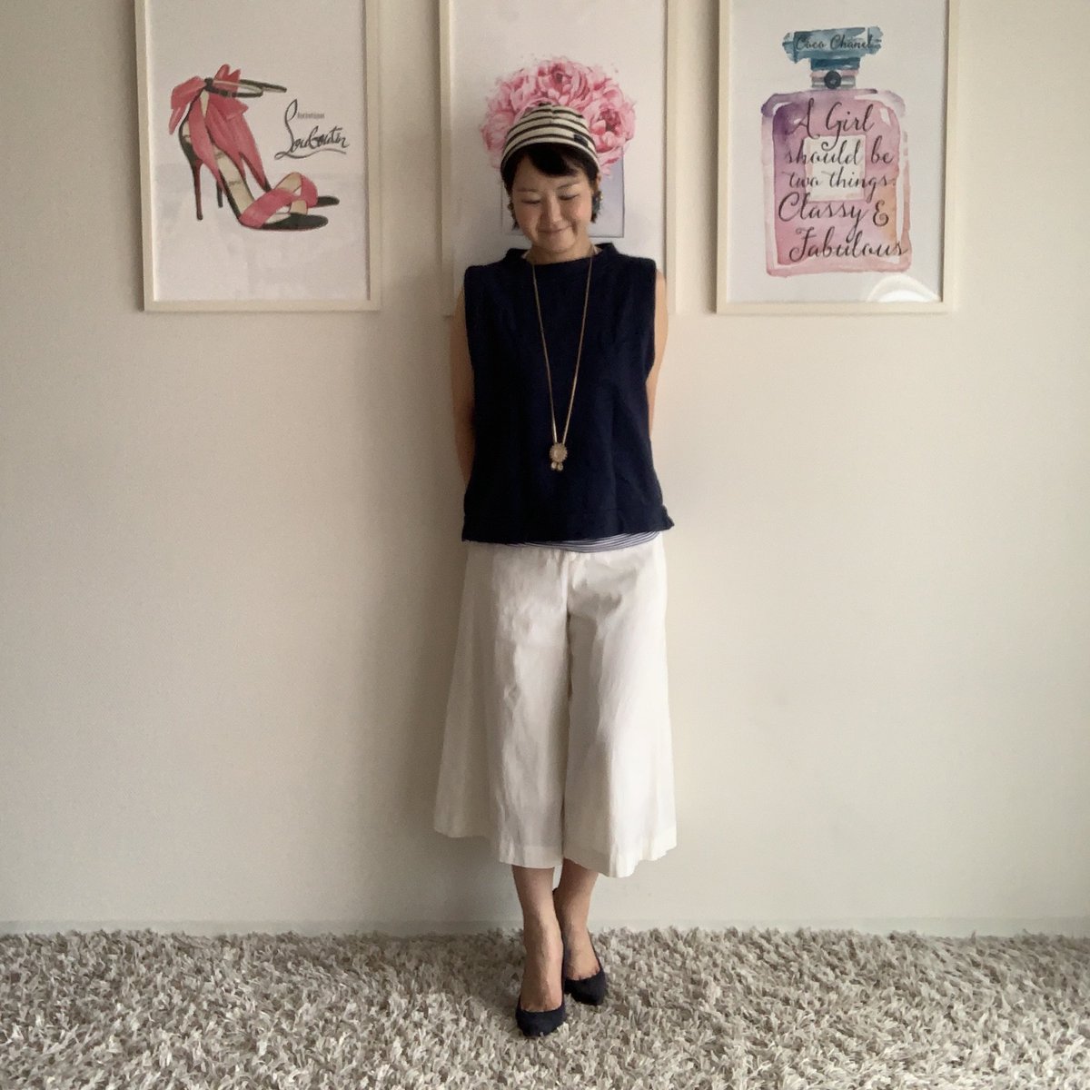 omenterprise's tweet photo. 本日のコーデ♪
今年最後になる
『爽やかコーデ』で
8月を締めくくります☺️
⭐︎Cloth:
Tops: #FIRST
Pants: #Ballsey
Shoes: #Karminemode
Hat: #SAINTJAMES
Earings: #rada
⭐︎Perfume:
#CHANEL: #GABRIELLECHANEL https://t.co/g2tw2EUOA3