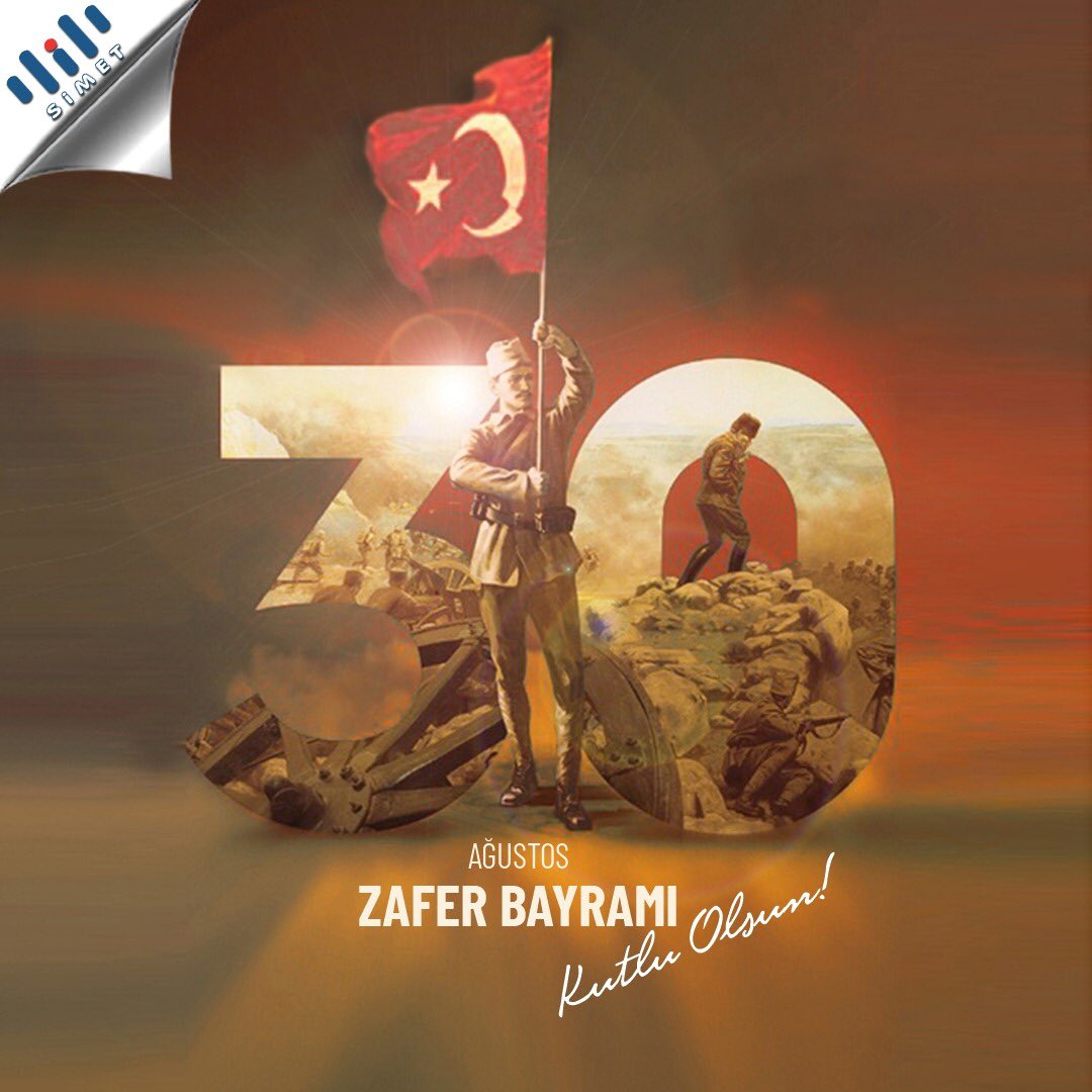SimetAS's tweet photo. Zaferimizin 100. Yılı kutlu olsun #ZaferBayramı https://t.co/DA1Pe6rdBT