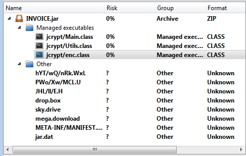 StopMalvertisin's tweet photo. INVOICE.jar -> Encrypted archive jar.dat -> AES/CBC/NOPADDING
#AdWind
https://t.co/SkYNff6TTU https://t.co/TTS8GjHF1h