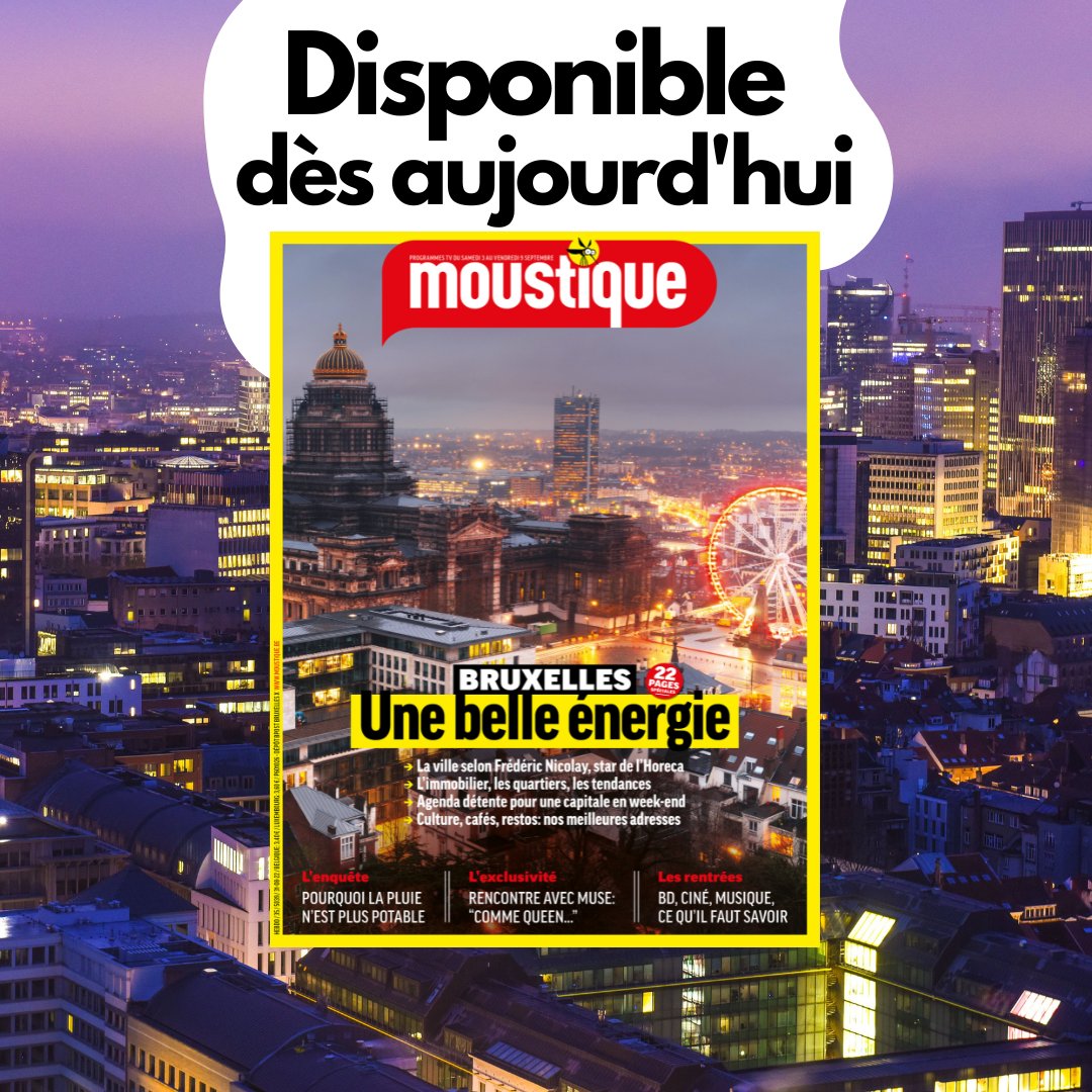 moustiquemag's tweet photo. 🚨Le Moustique est sorti! 🚨

🧇 Dossier spécial Bruxelles 🧇

📌Immobilier: les quartiers, les tendances
📌Agenda détente pour découvrir la capitale le week-end
📌Culture, cafés, restos: nos meilleures adresses

➡️ Rendez-vous en librairie ou ici: https://t.co/qoLd6wpS0N https://t.co/ZFqFzyb6mA