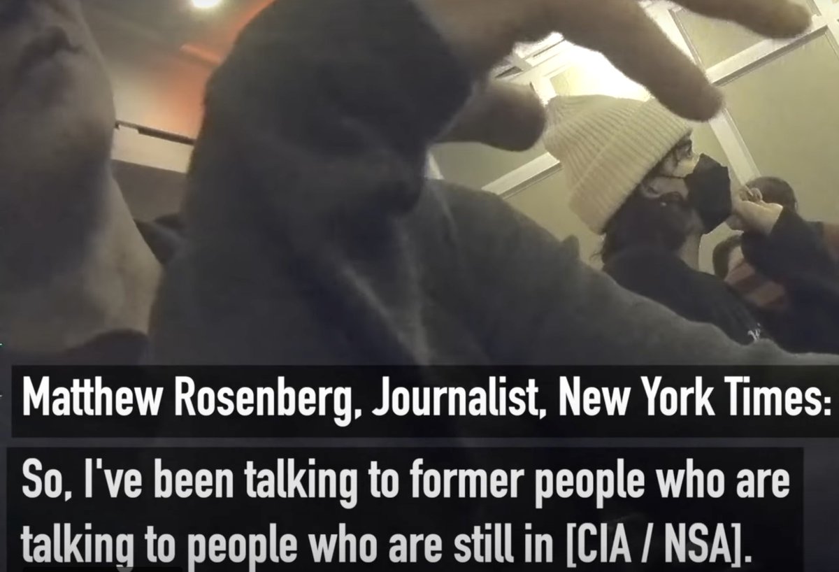 The 'journalist' who did this hit piece on me and Trump's NSA admitted on tape that he gets his information, which is supposed to be secret, from the sources in the US IC. No accountability.