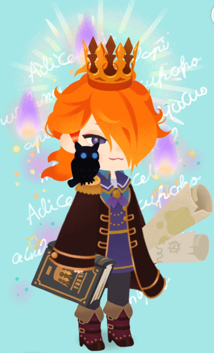 まほやく「友達がまほやくのカインに狂ってるので、面白くなってリヴリーでカインぽいの作っては」|裏花火のイラスト
