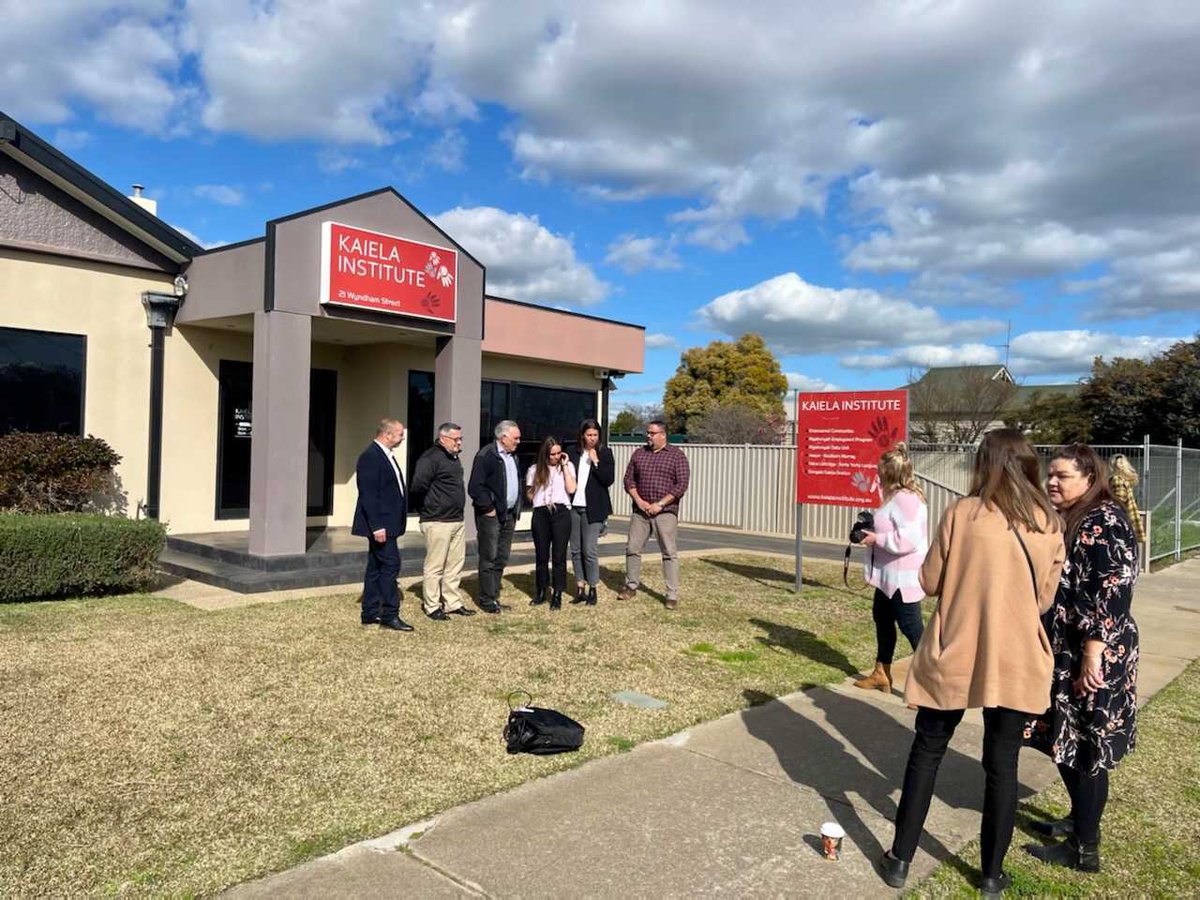 KaielaInstitute's tweet photo. Behind-the-scenes #toodeadly photo shoot with the @sheppadviser- Prof Wiremu Doherty, Prof Barry Judd and Dr Karyn Ferguson from @unimelb, Paul Briggs OAM, Belinda Briggs and Travis Morgan from Kaiela Institute📸 #blakexcellence #DKO22 #dungalakaiela #yortayorta https://t.co/pK4y8KsJVT