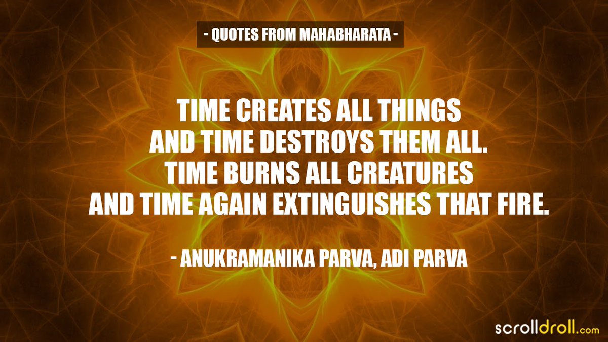 MadhumitaroyC's tweet photo. Time creates all things and time destroys them all. 
Time burns all creatures and time again extinguishes that fire.

SSRCase Stopped InIts Track https://t.co/nL78REw2VC