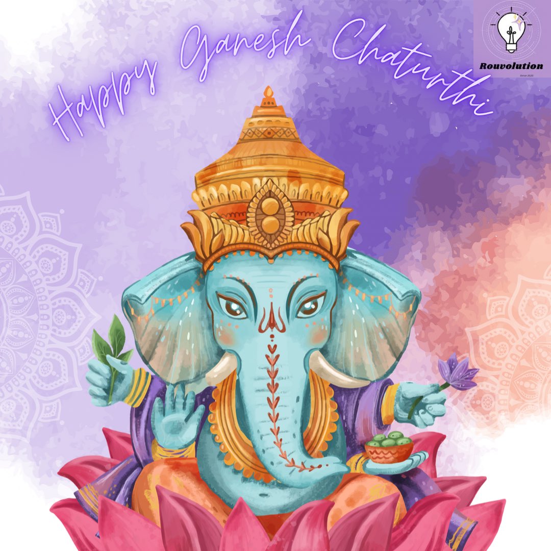 rouvolution's tweet photo. We at @rouvolution wish you a very happy Ganesh Chaturthi! 

 @RouchelleDabral 

Tags 🏷/ #shambhuraje #ganesha #vitthal #pandharpur #ganesha🙏 #lalbaugcharaja #ganeshotsav #gajanan #bappalover #bappa #ganeshchaturthi https://t.co/otYx91Kubv