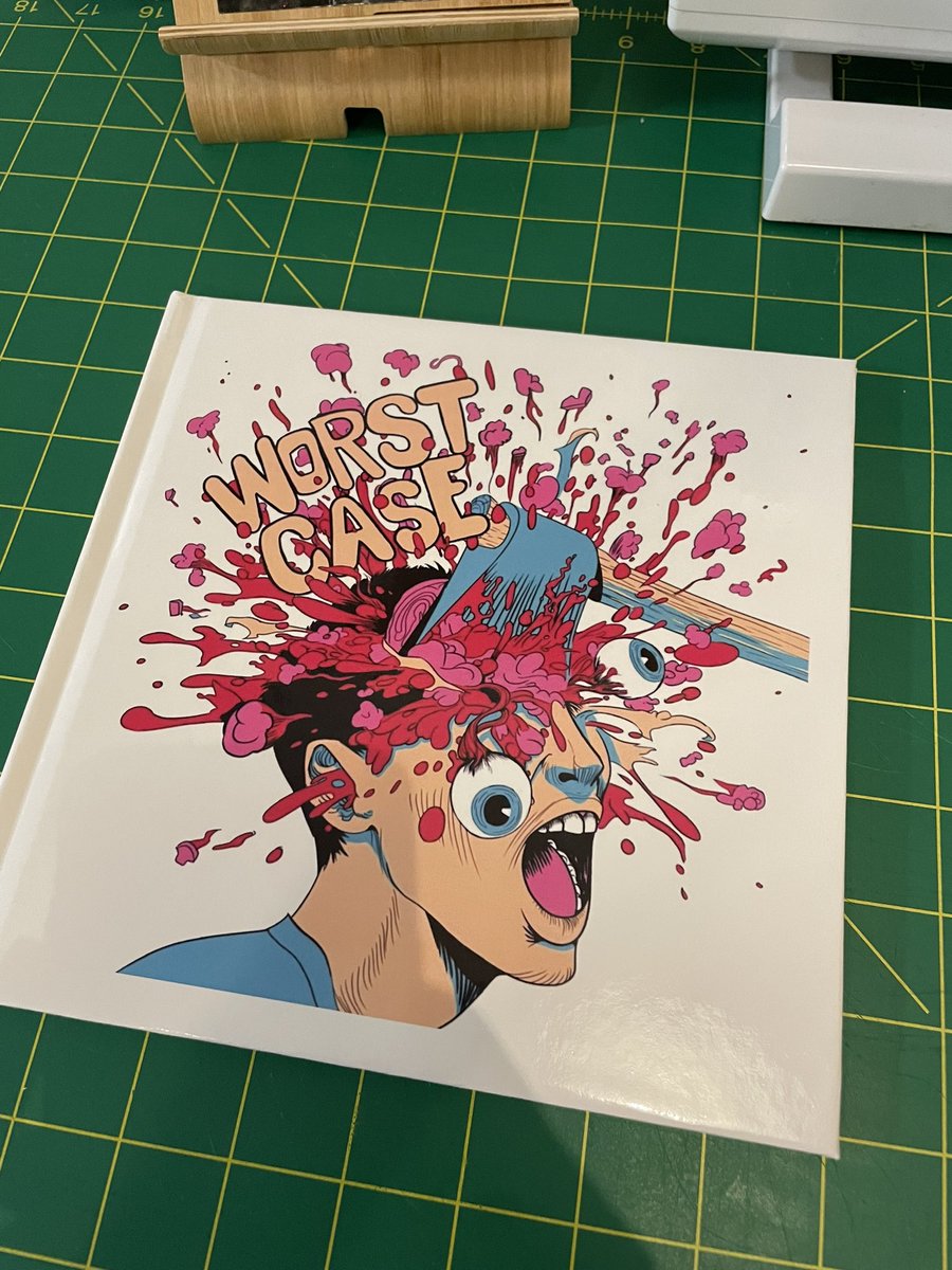 ghoullian's tweet photo. Very pleased to announce I have a 8x8 hardcover book coming out soon! 📕📗📘📙
All illustrations in book are generated by artificial intelligence thanks to #dalle2 #dalle2art 
Featuring 20 full color completely original illustrations
Based on our popular (AOP Head Bust) design https://t.co/9r4Wn6tk5C
