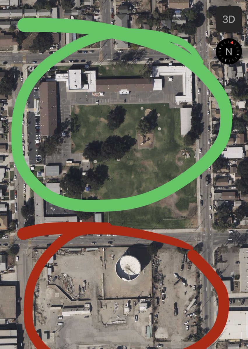 <a href="/MoniqueLimonCA/">Senator Monique Limón</a> <a href="/santapaulacity/">City of Santa Paula_Official</a> is a perfect example of why this bill is needed! (Elementary School in green 🟩, crude oil facility in red 🟥)