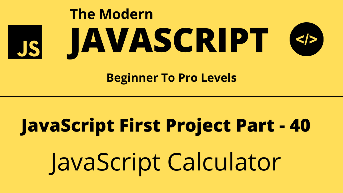 TechQuickLearn's tweet photo. The Modern JavaScript Tutorial Part 40 | First Project | Calculator
#programming #techquicklearner #softwaredeveloper #webdevelopment #webdeveloper #learning #learn #javascript #php #reactjs #mysql #jquery #trending #tutorial #calculator
Video link - https://t.co/iUkz2XMr2H https://t.co/K8bgSvD0xH