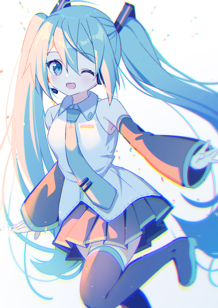 初音ミク「𝙷𝙰𝙿𝙿𝚈 𝙱𝙸𝚁𝚃𝙷𝙳𝙰𝚈#初音ミク誕生祭2022 」|omimoのイラスト