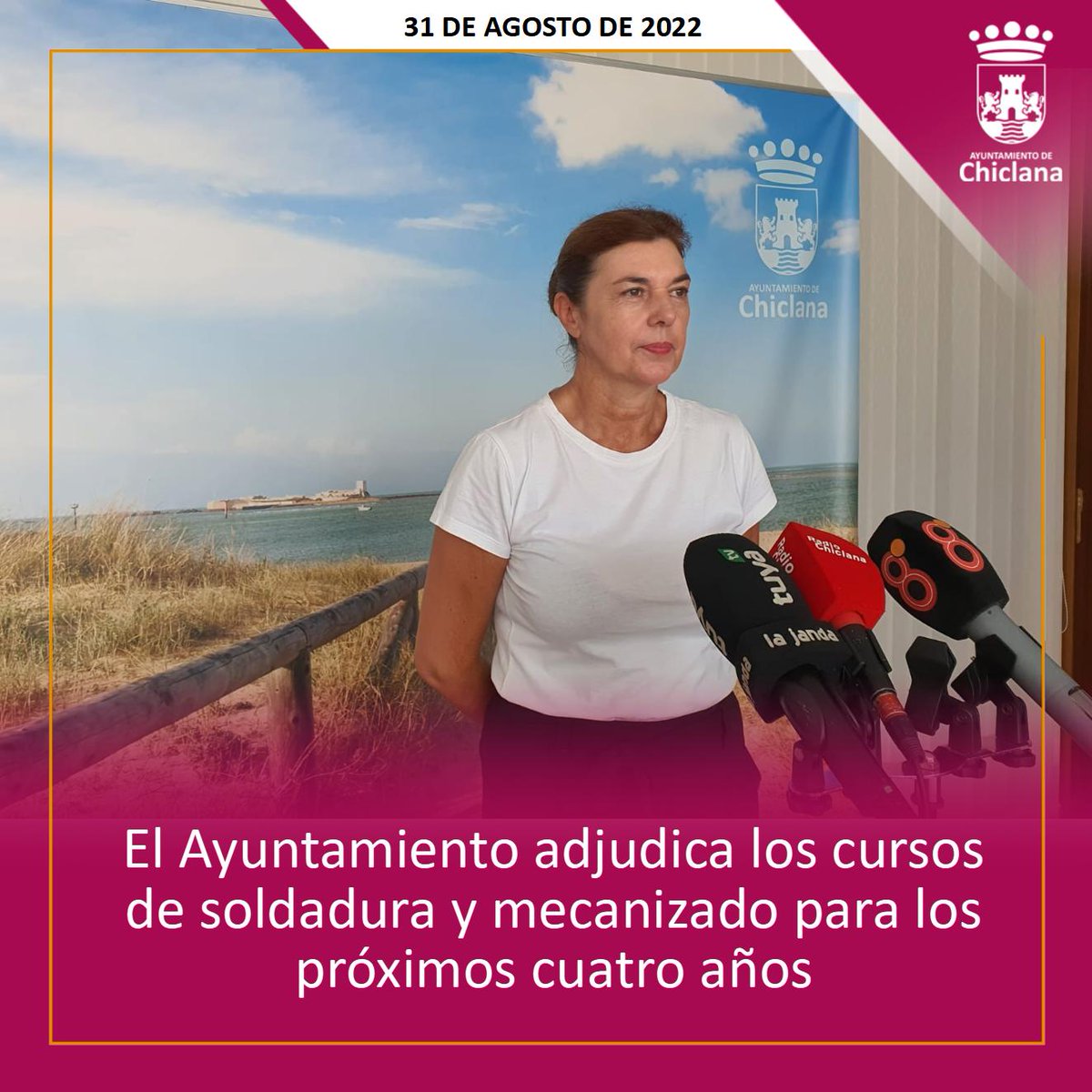 ayto_chiclana's tweet photo. ✅El Ayuntamiento adjudica los cursos de soldadura y mecanizado para los próximos cuatro años

📌 Toda la información aquí ⬇️

https://t.co/19X8lHHaub https://t.co/mnFjpzdqOk