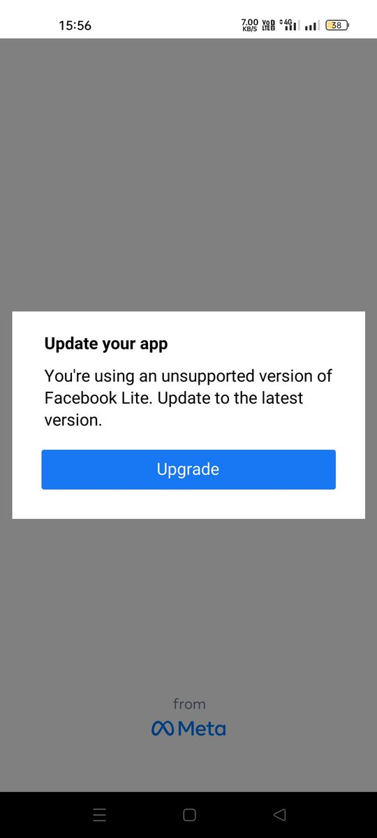 BritishRaj07's tweet photo. Dear @facebook Most of your customers are facing problem in using your app (Facebook Lite). Your apps are getting updated again and again but still the below message is showing.
@Meta @MetaNewsroom
#facebookdown #Facebook #fblite https://t.co/SOWHl5CTLy