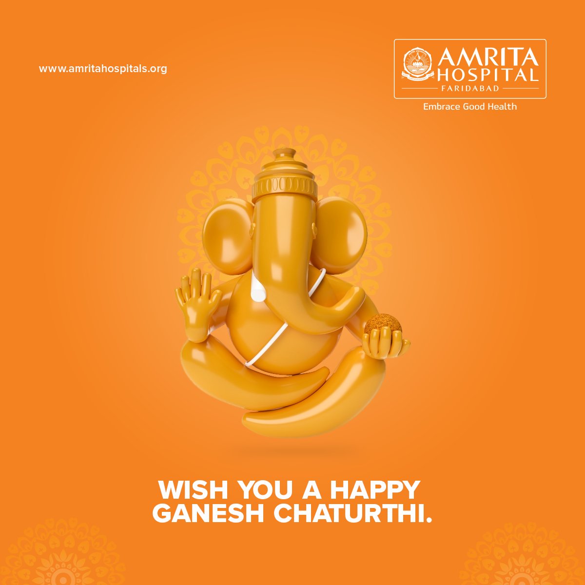 Happy Ganesh Chaturthi

#amritahospitalfaridabad #Amritahospital #ganeshchaturthi #EmbraceGoodHealth