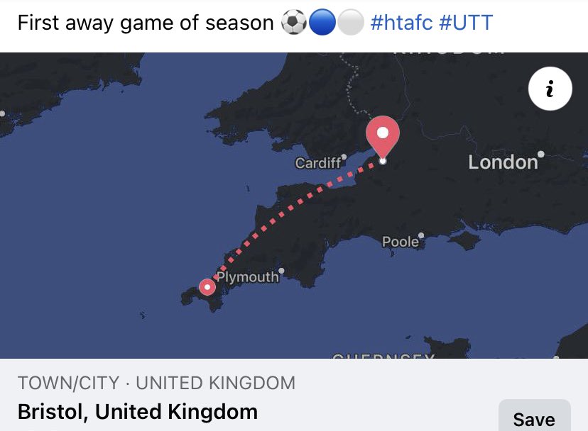 nicky_halstead's tweet photo. First away game of the season 🔵⚪️⚽️#utt #htafc #Awaydays https://t.co/N8ijQCoIJA