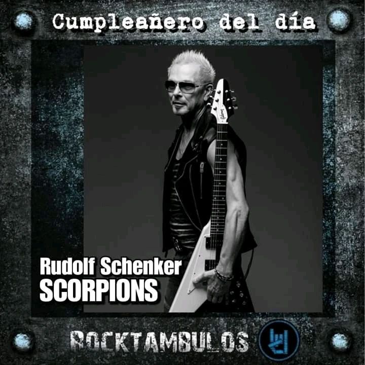 Hoy le cantamos cumpleaños al talentoso Rudolf Schenker Happy birthday Rud! 