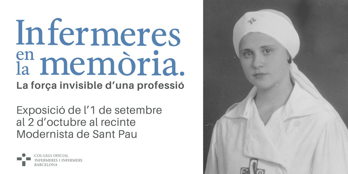 Col·legi d'Infermeres i Infermers de BCN (COIB) (@coibarcelona) on Twitter photo 📌L’exposició sobre el paper de les infermeres al llarg de la història arriba al Recinte Modernista de <a href="/santpaubcn/">Recinte Modernista de Sant Pau</a>
📅 De l'1 de setembre al 2 d'octubre
🎟️ Les #infermeresdeBCN tenen un 50% de descompte en l'entrada i els seus acompanyants, un 30% tinyurl.com/2j9894xt 📌L’exposició sobre el paper de les infermeres al llarg de la història arriba al Recinte Modernista de <a href="/santpaubcn/">Recinte Modernista de Sant Pau</a>
📅 De l'1 de setembre al 2 d'octubre
🎟️ Les #infermeresdeBCN tenen un 50% de descompte en l'entrada i els seus acompanyants, un 30% tinyurl.com/2j9894xt
